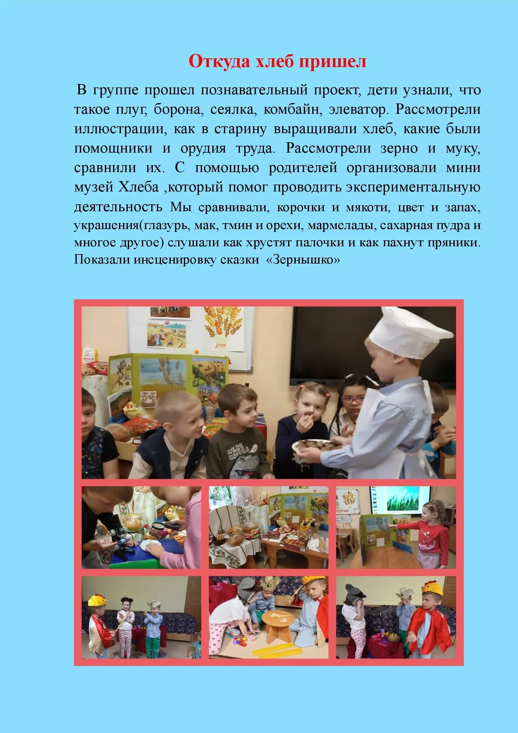 Откуда хлеб пришел?